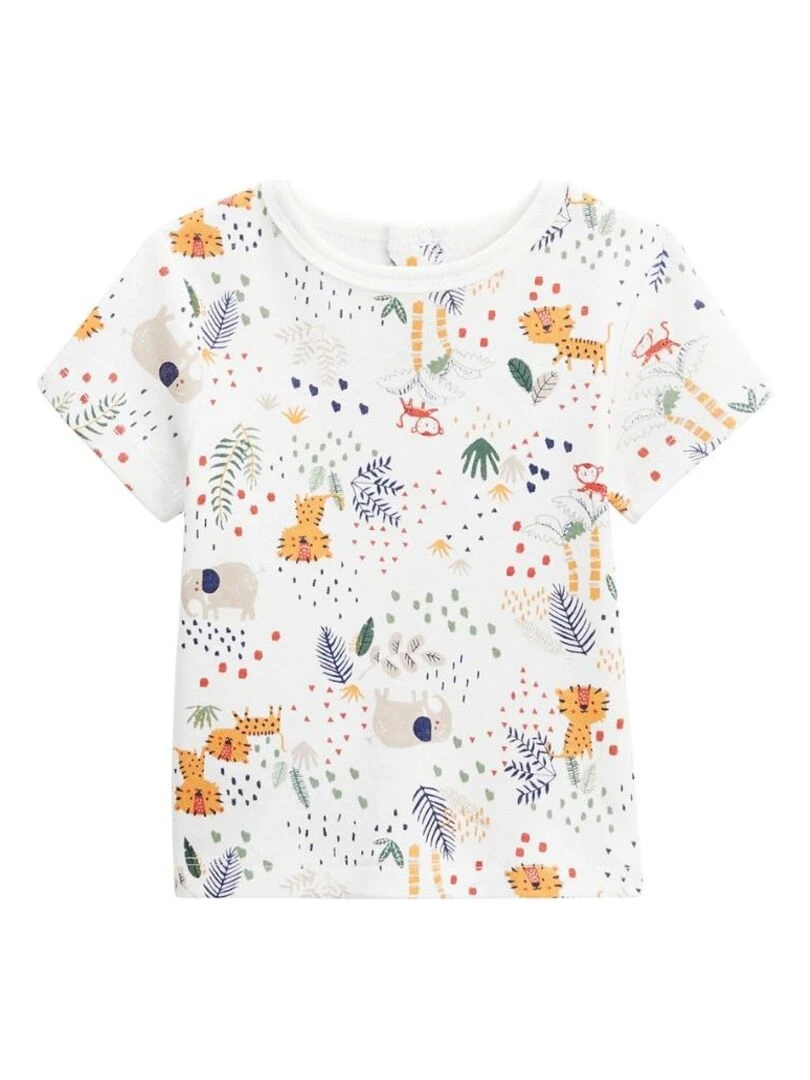 Ensemble salopette bébé en lin et t shirt Savane Family   Kaki