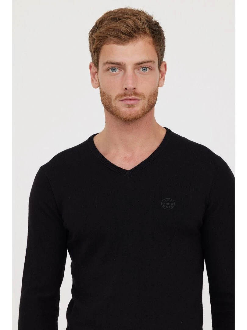 Lee Cooper   Pull coton regular CIFAR   Noir