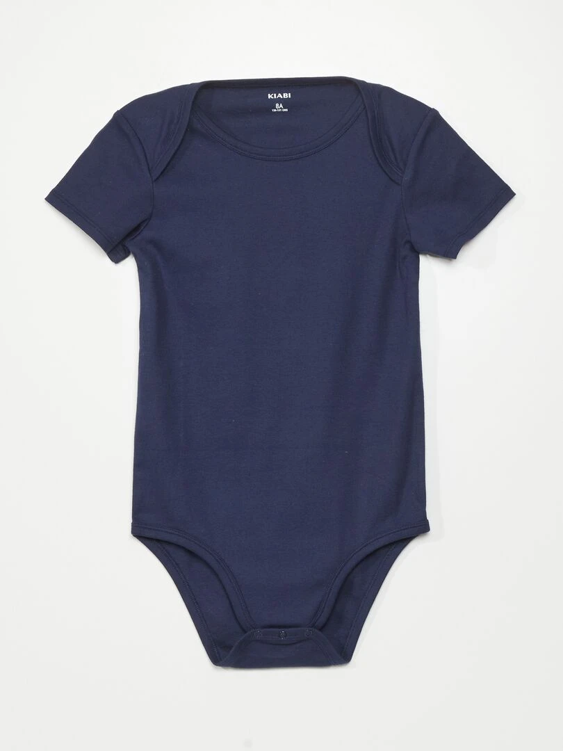 Lot de 3 bodies en jersey So Easy Bleu/blanc/gris