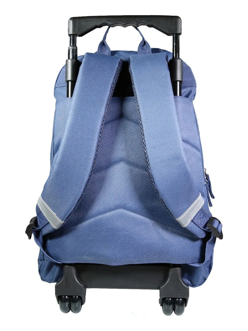 BAGTROTTER Sac à dos à roulettes Lili Lou 3 chats Bleu   Bleu