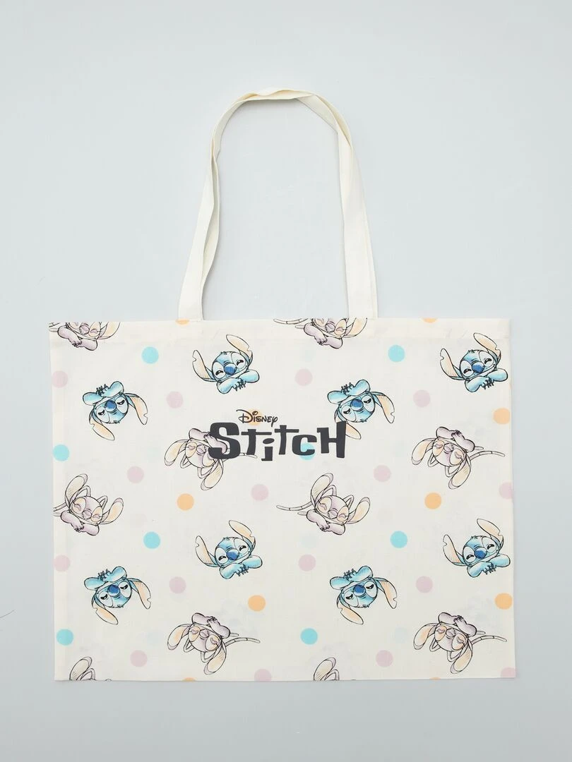 Tote bag imprimé 'Stitch' Blanc 'Stitch'
