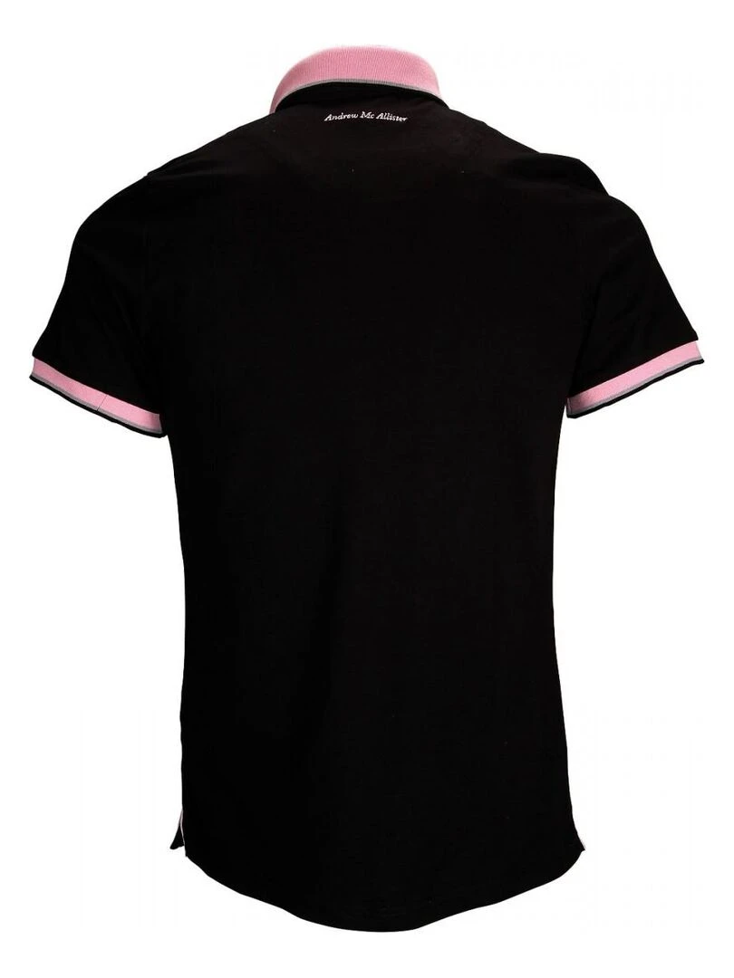 Polo piqué PIERCE Noir
