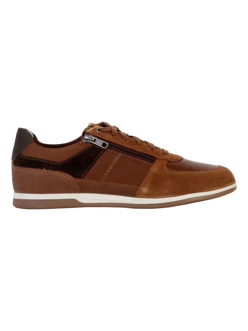 Basket Cuir Geox Renan Marron