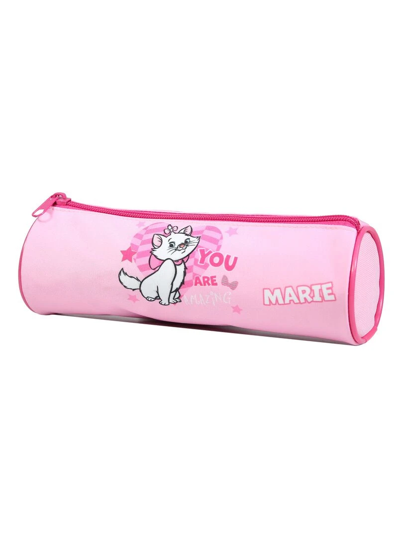 BAGTROTTER Trousse scolaire ronde Disney Marie Les Aristochats Rose Rose