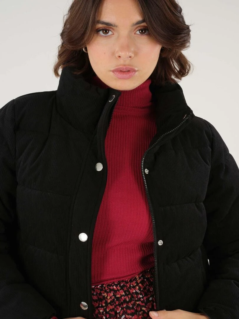 Doudoune oversize en velours côtelé 'Deeluxe'   Noir