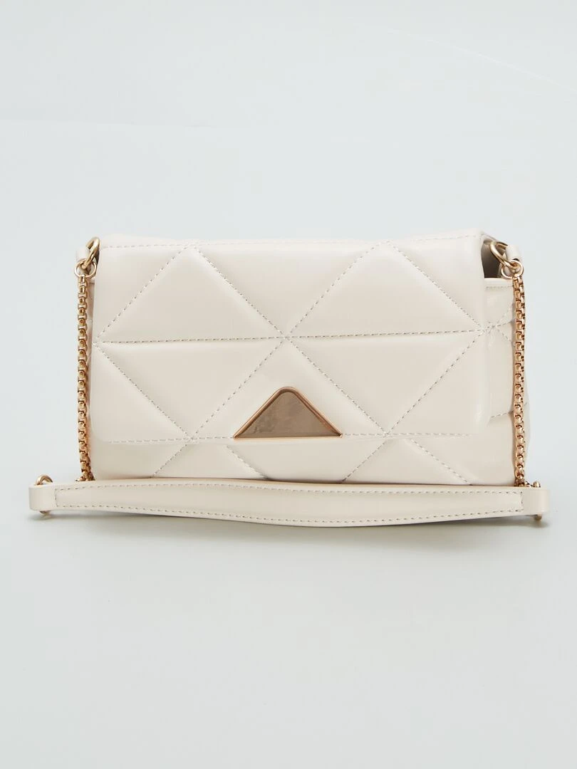 Sac bandoulière matelassé Blanc