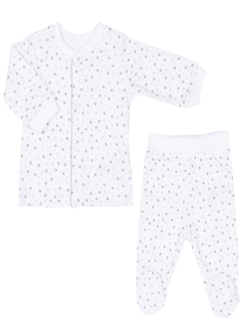 Pyjama bébé 2 pièces ÉTOILES Gris