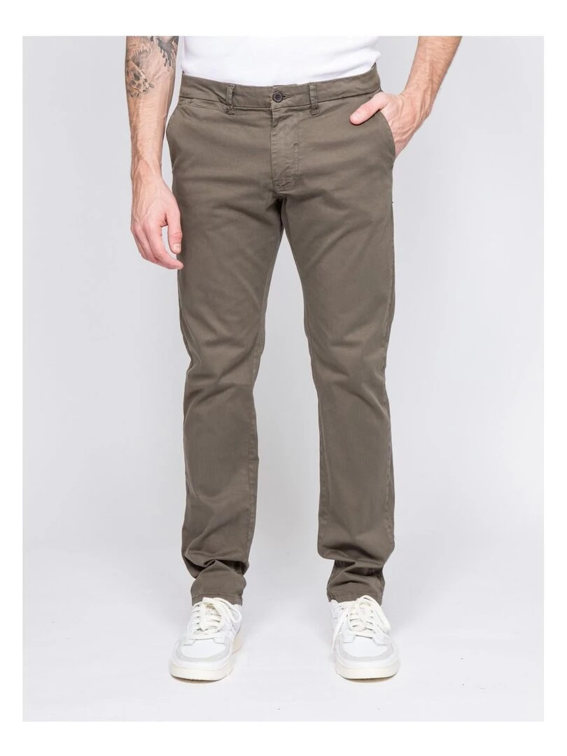 Pantalon chino coupe ajustée VAIRE Kaki