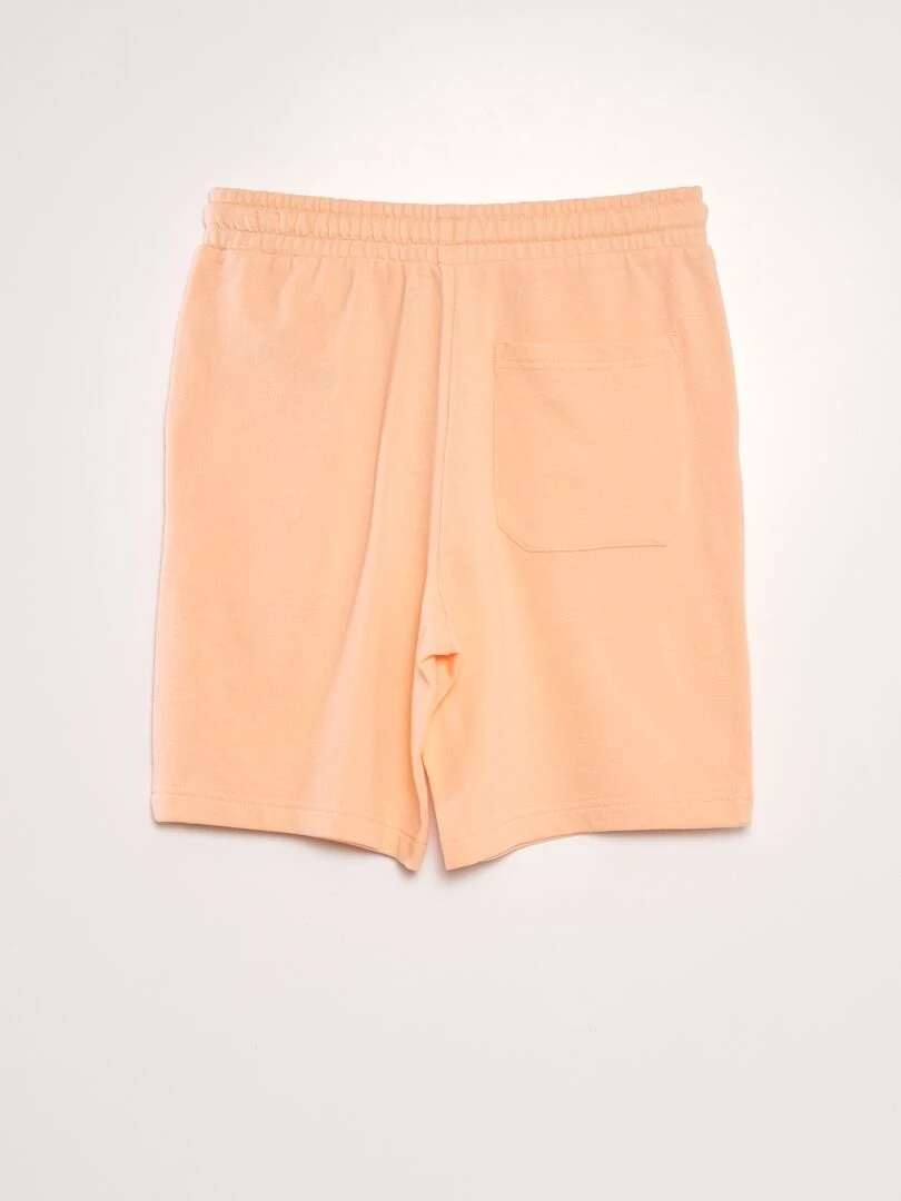Bermuda en molleton fin Orange