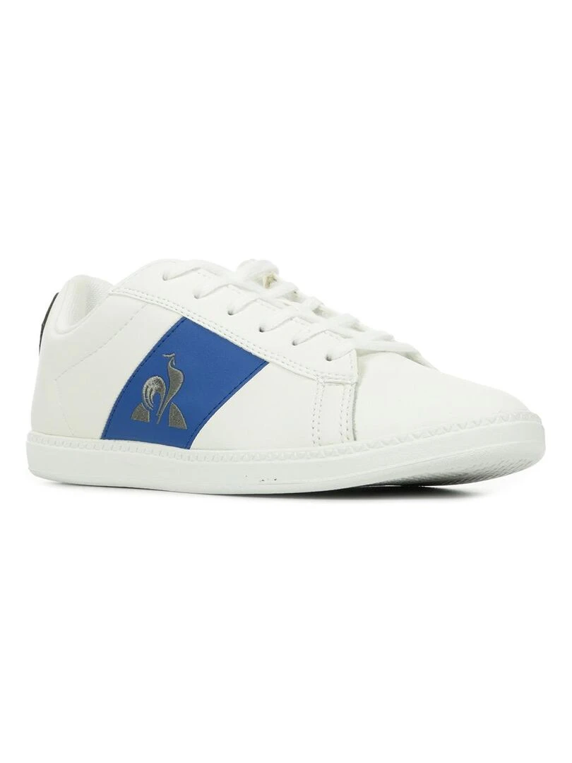 Baskets Le Coq Sportif Courtclassic Gs Blanc Bleu marine