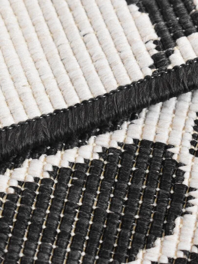 Tapis exterieur EX1 DOR REVERSIBLE OEKO TEX® Noir