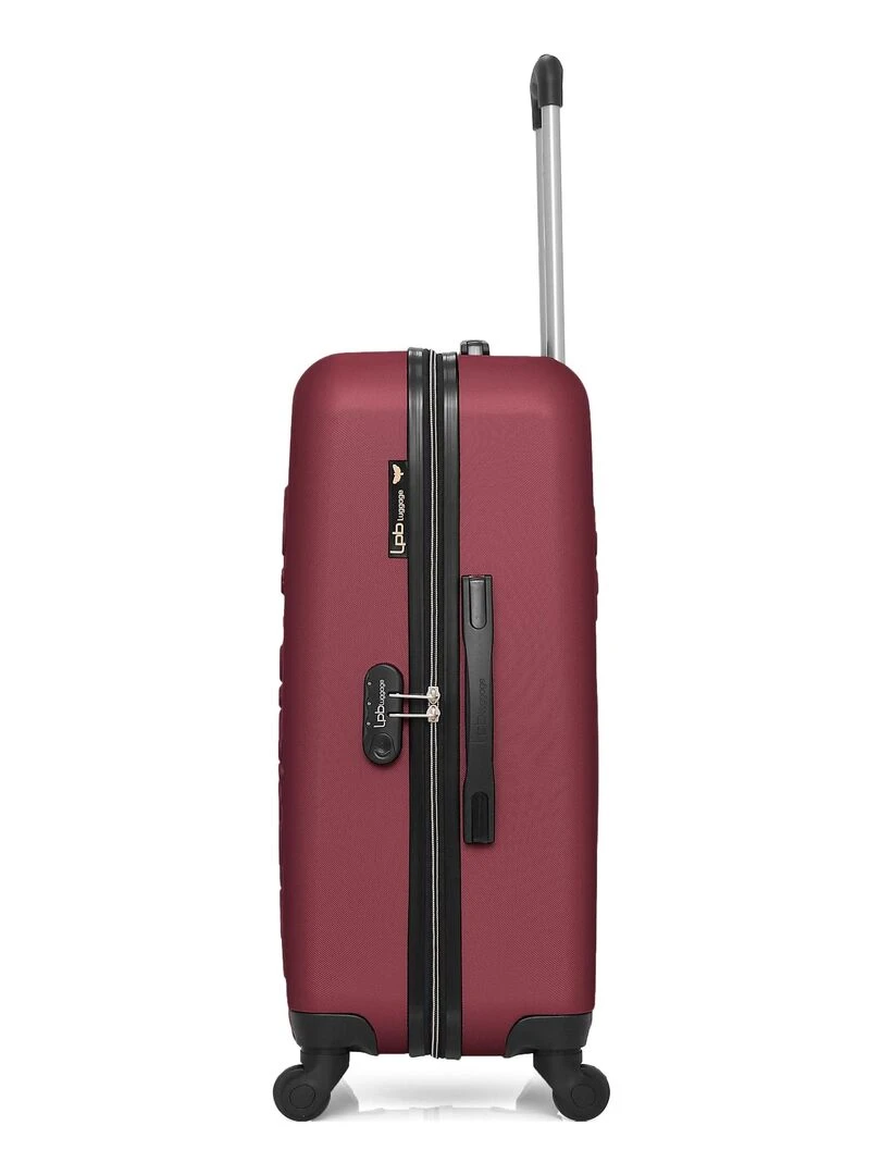 LPB LUGGAGE   VALISE WEEKEND ABS ELEONOR 4 ROUES 65 CM   Bordeaux