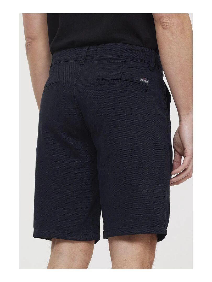 Lee Cooper   Short coton chino NARO   Bleu marine