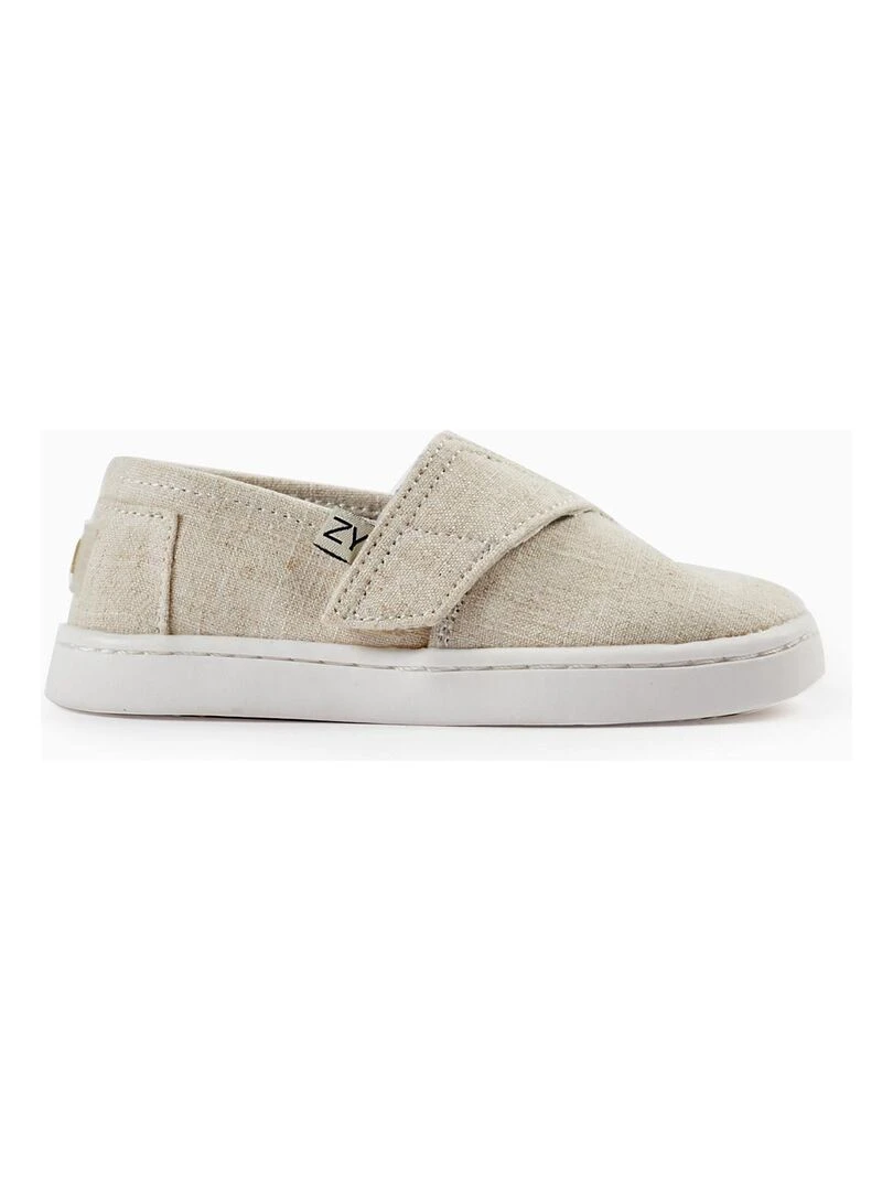 Espadrilles en tissu pour bébé garçon CÉRÉMONIE Beige clair