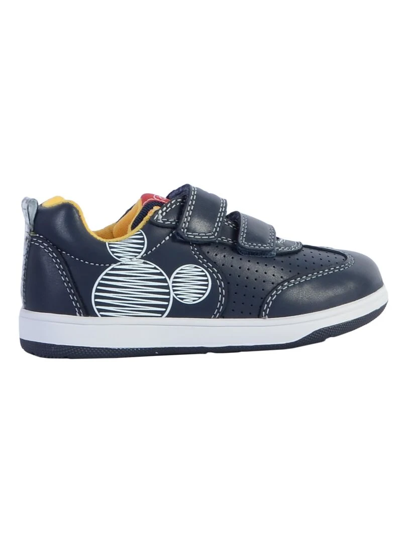 Basket Cuir EnfantGarçons Geox New Flick Bleu