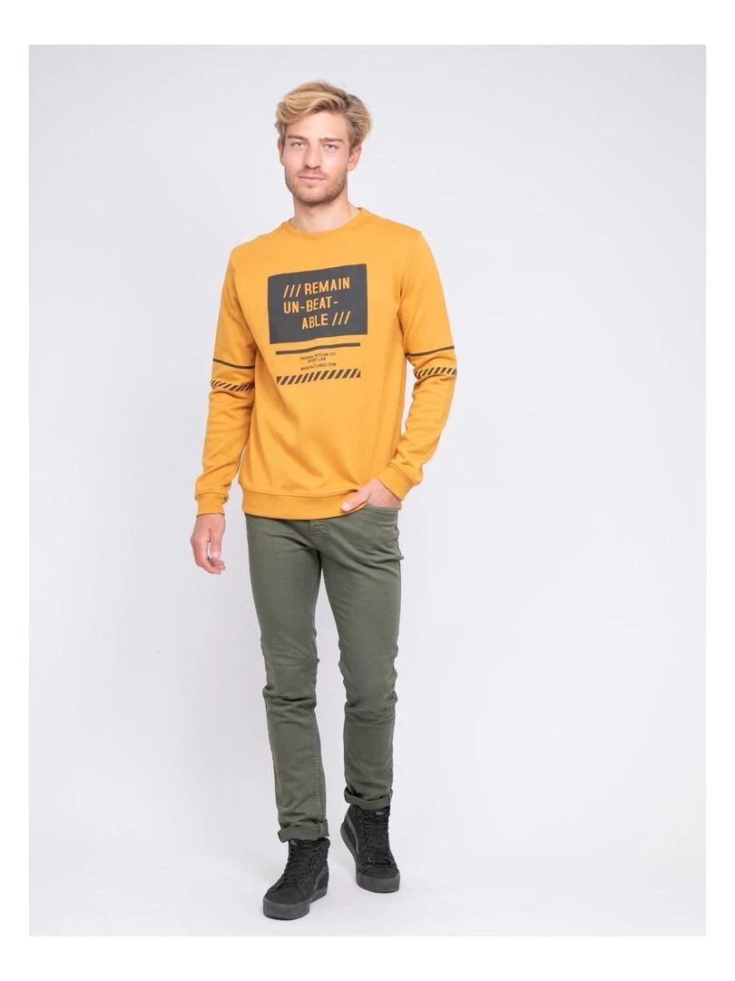Sweat col rond WEBSTER   Orange