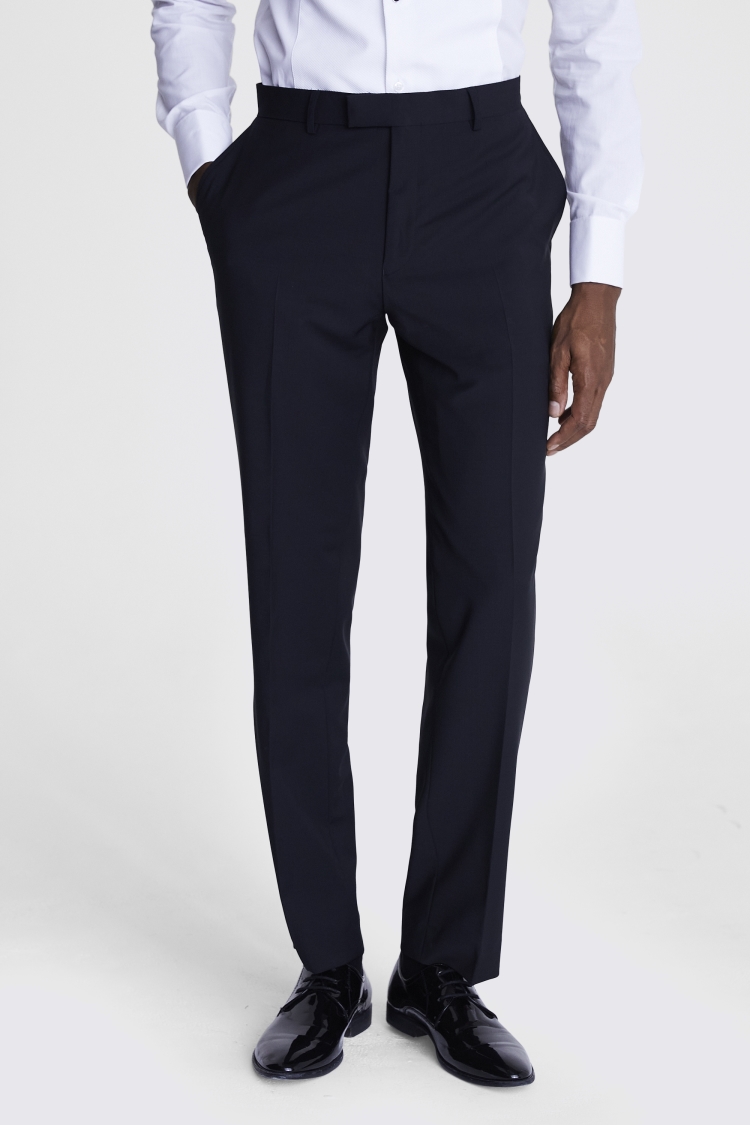 DKNY Slim Fit Black Dress Trousers   Buy Online at Moss