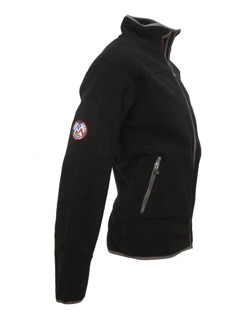 Polaire homme CONAC   PEAK MOUNTAIN   Noir Noir