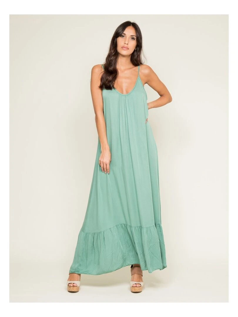 Robe longue ISTYLE   Vert