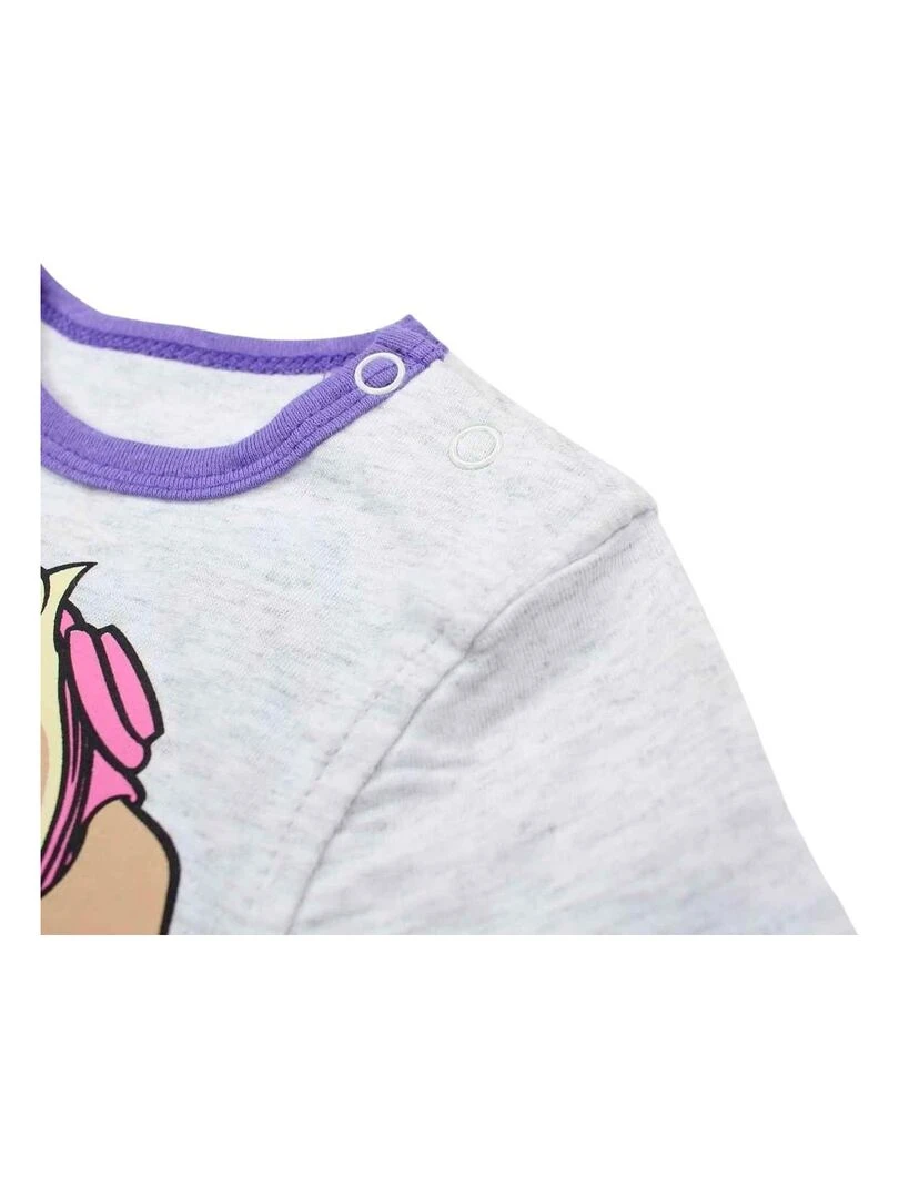 Paw Patrol   Ensemble ​​T shirt short bébé fille Imprimé La Pat' Patrouille   Violet