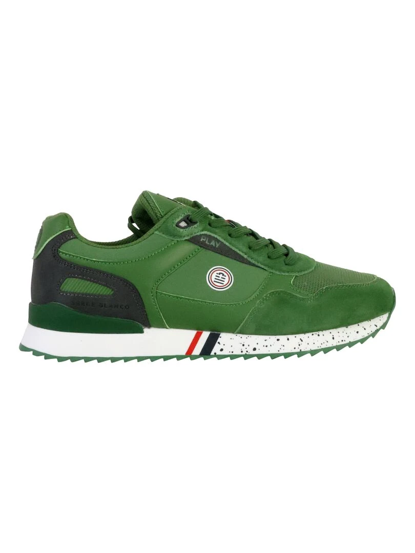 Basket Cuir Serge Blanco Chamonix Vert