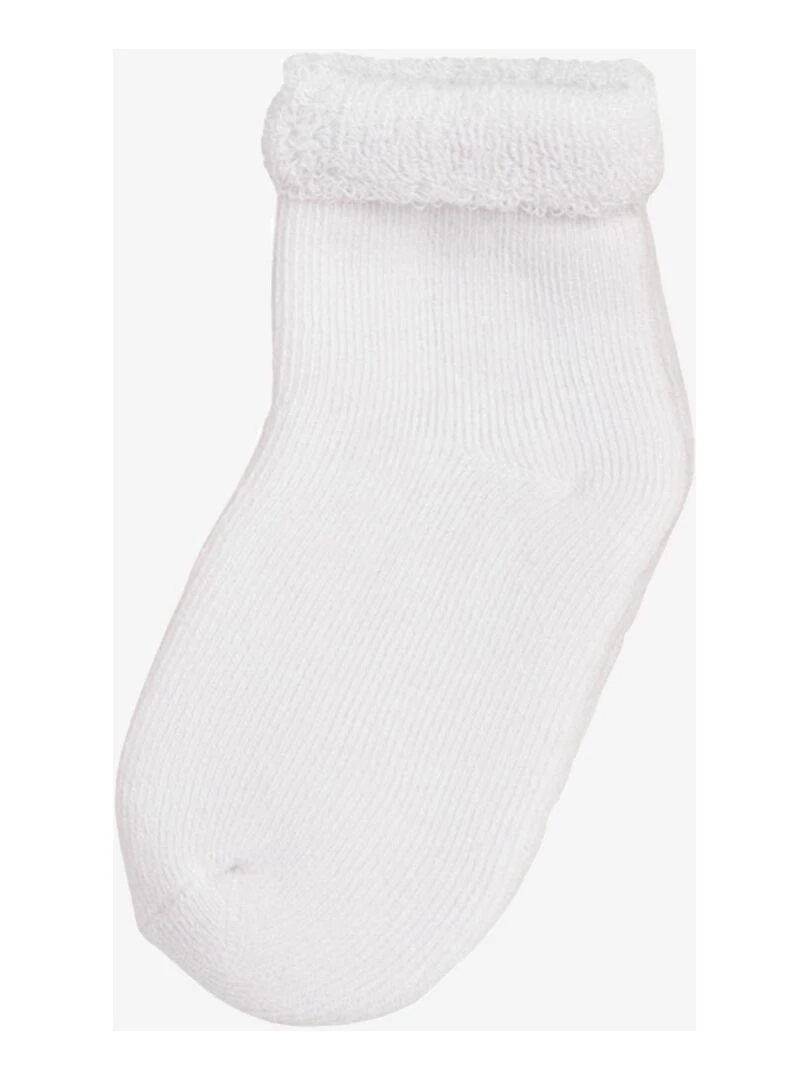 Lot de 3 paires de chaussettes bébé bébé Trois Kilos Sept   Blanc