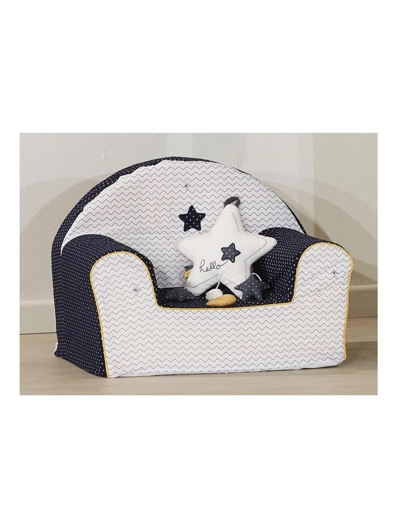 Fauteuil club 42x51cm en coton blanc   SAUTHON   Blanc