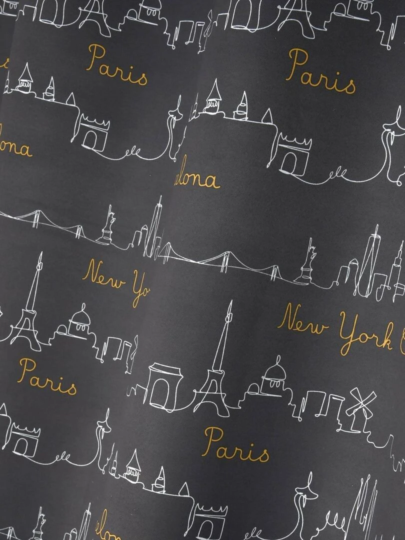 Rideau occultant au style international gris anthracite