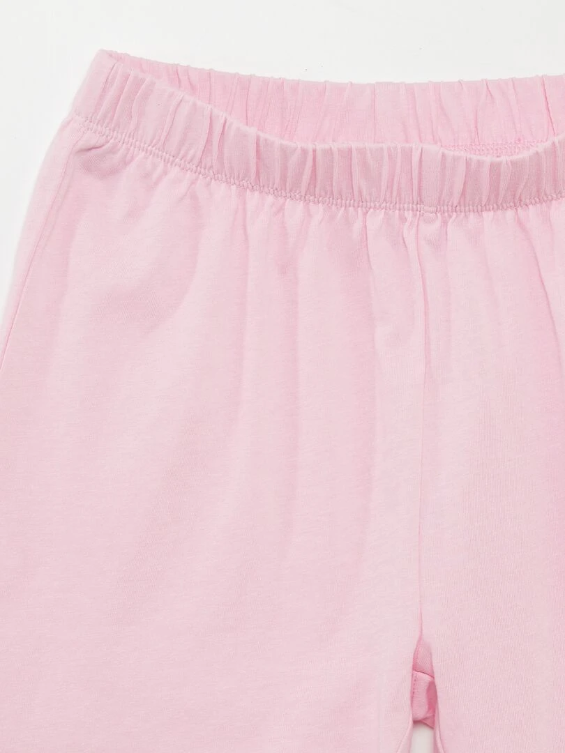 Ensemble de pyjama imprimé : T shirt + short   2 pièces   Bleu