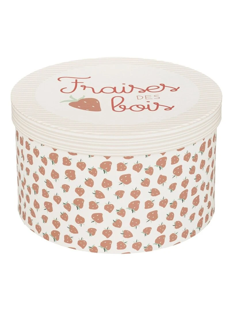 Lot de 3 boites carton Summer   Rose