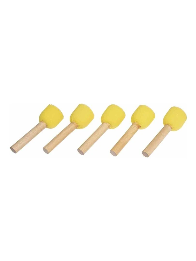 Lot de 5 pinceaux éponge de diamètre 2 cm N/A