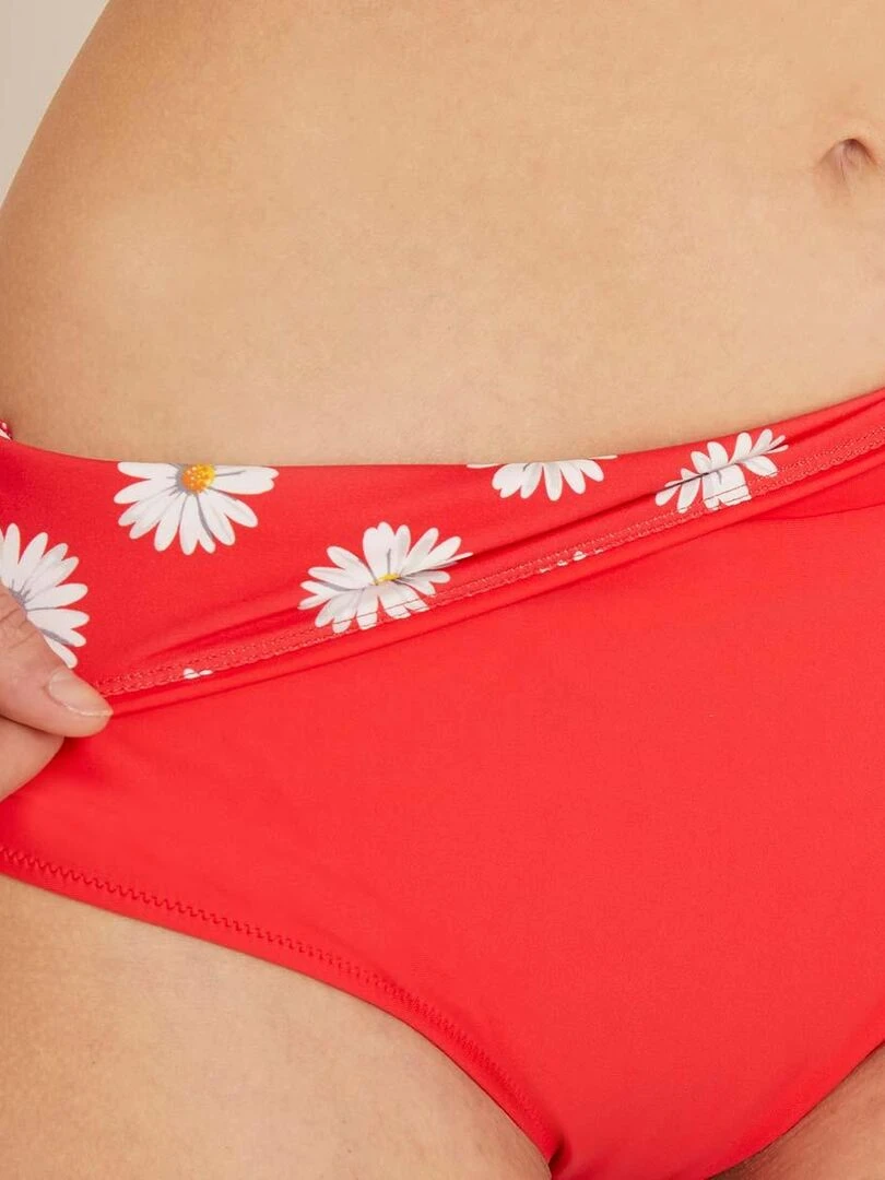 Culotte haute GRENADINE   Brigitte Bardot Bain   Rouge