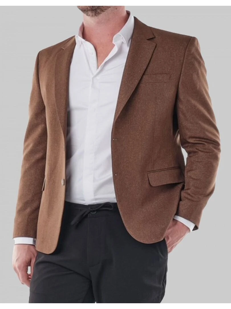 Veste Slim fit 2 boutons Kebello Marron