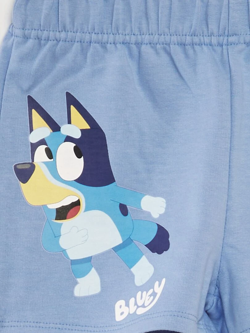 Ensemble t shirt + short 'Bluey'   2 pièces   Bleu