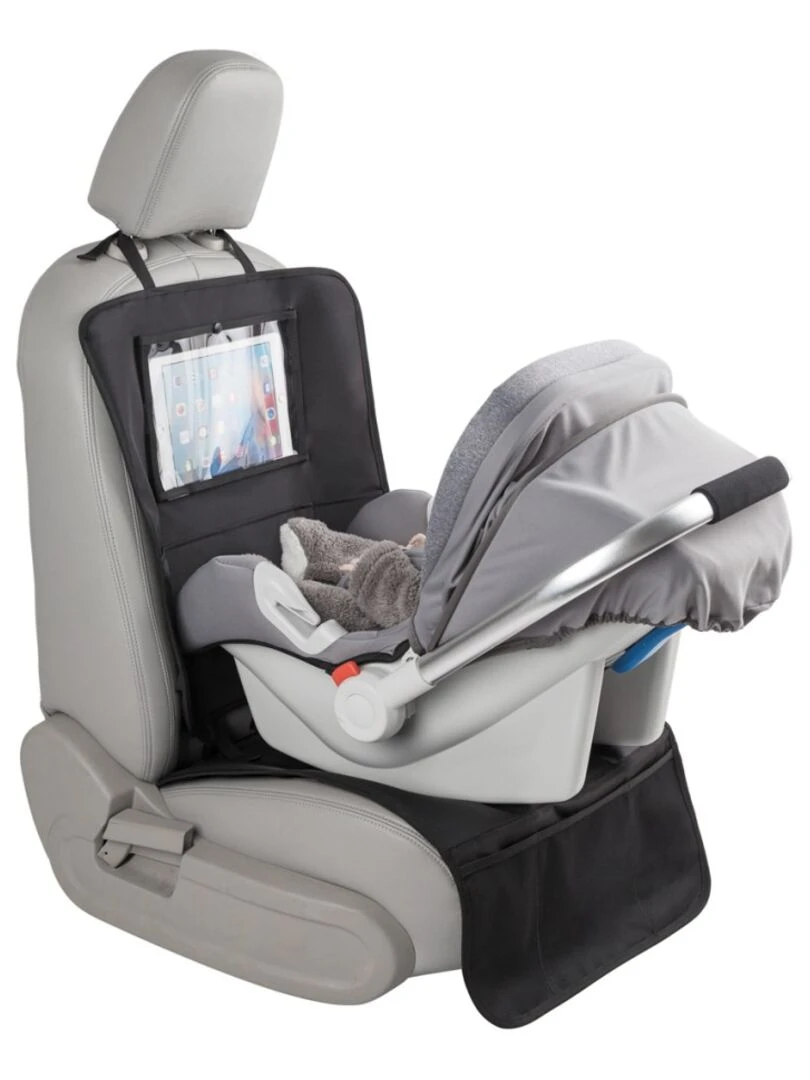 Tinéo   Protection de siège voiture 3 en 1   Noir