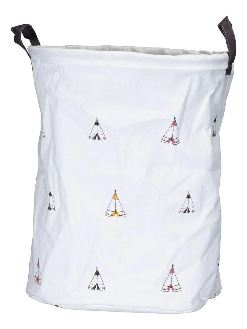 Panière de rangement en tissu SAUTHON Blanc