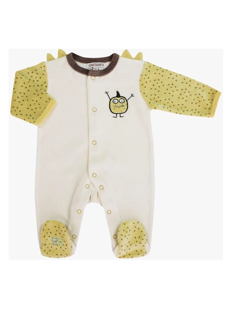 Pyjama "MONSTRE" LES CHATOUNETS Ecru