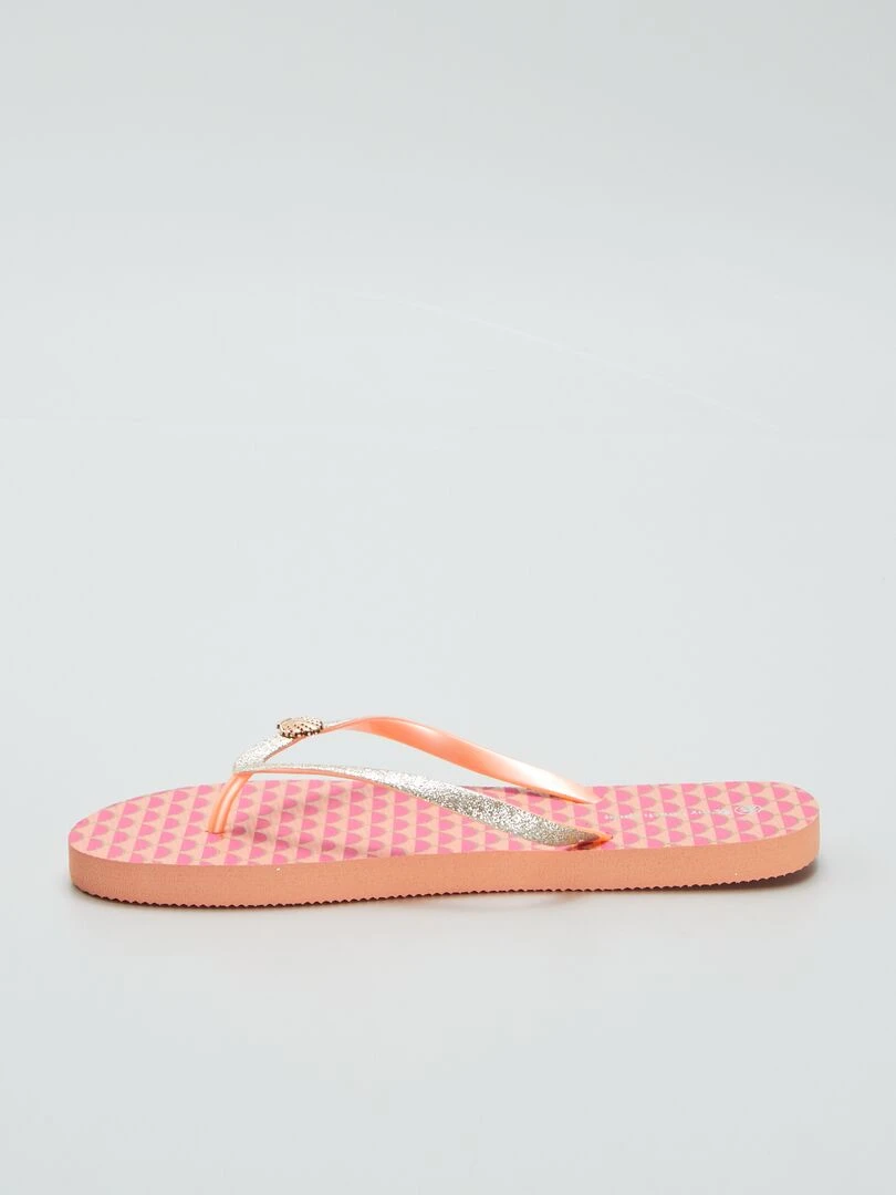 Tongs coquillage   Corail