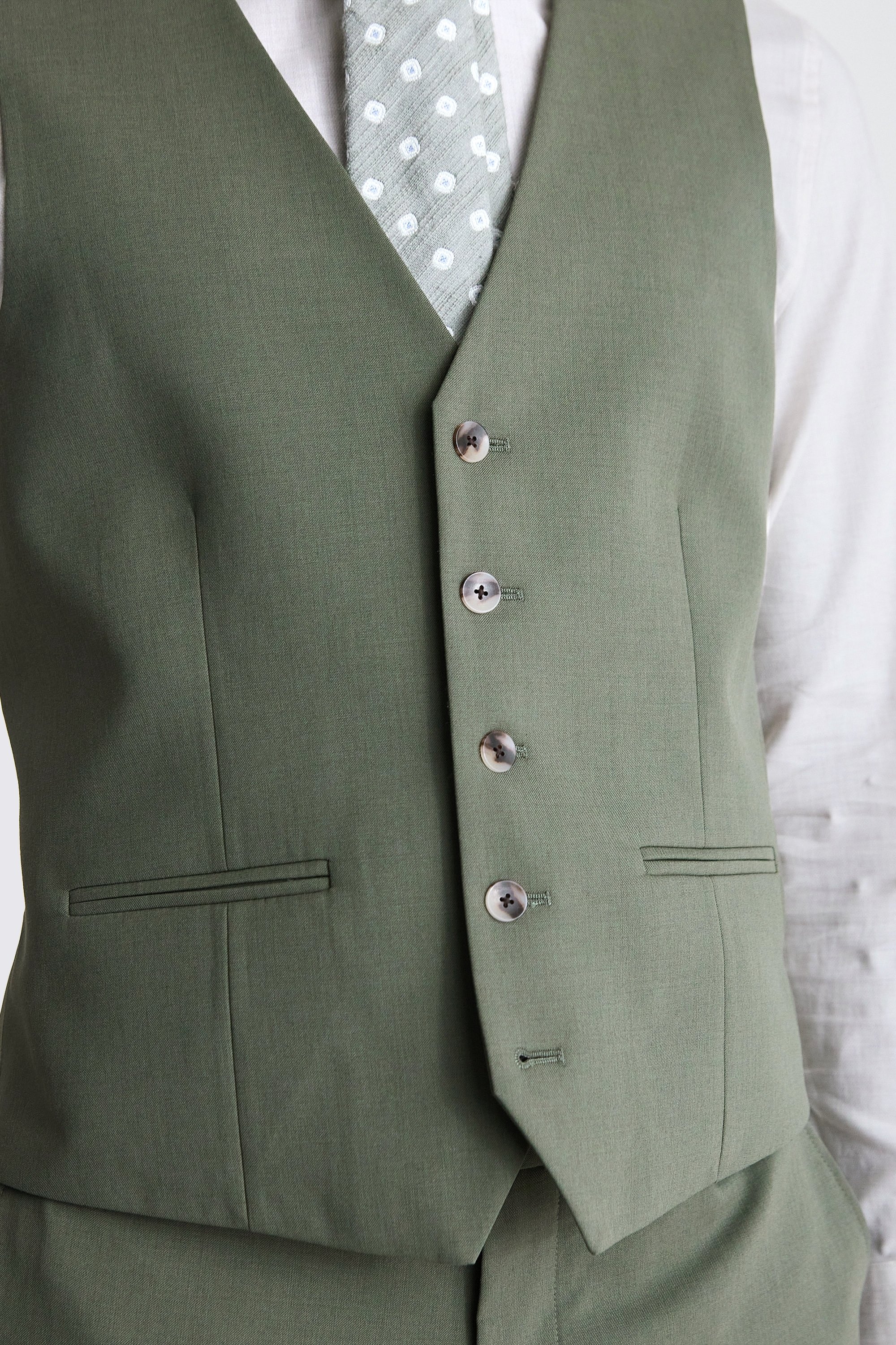 Ted Baker Tailored Fit Green Waistcoat   Buy Online at Moss