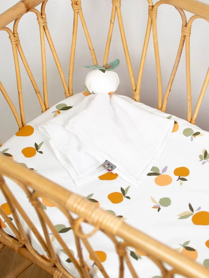 Drap housse berceau en coton Clem Multicolore