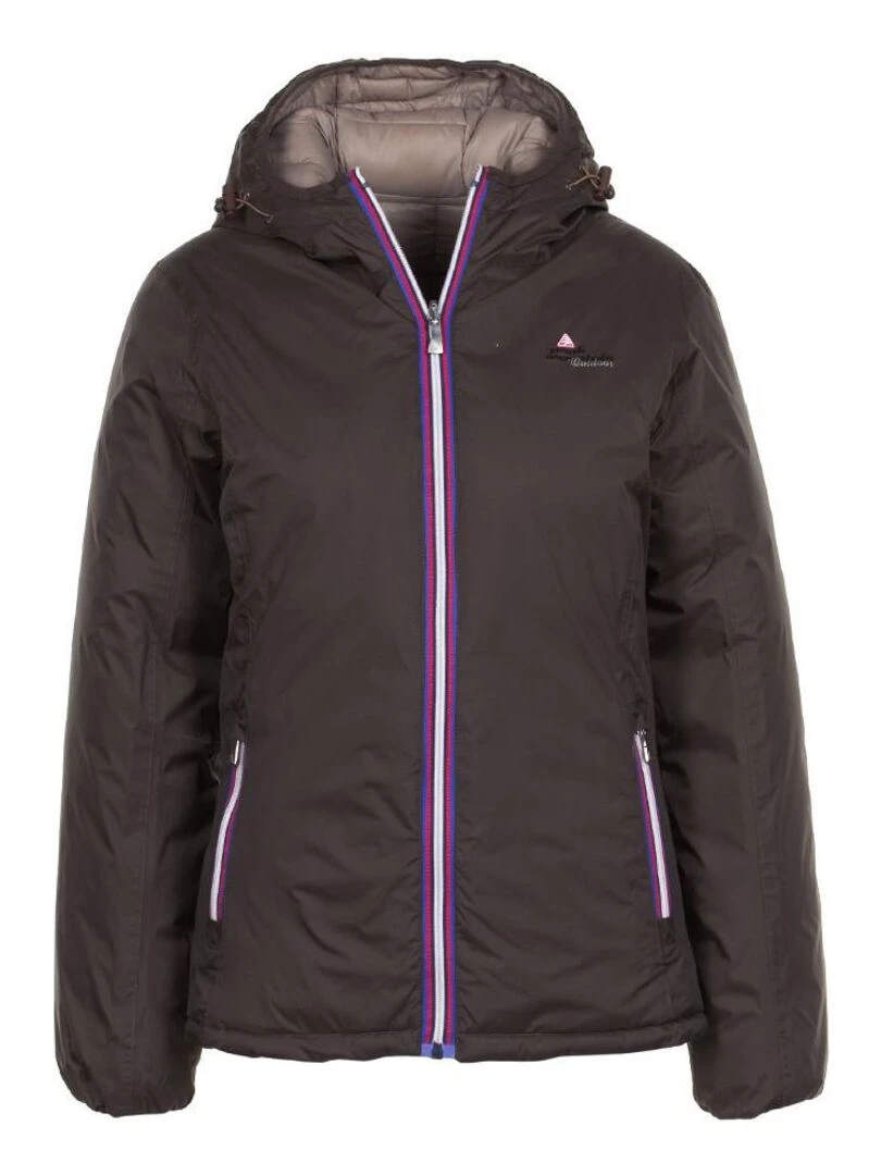 Doudoune réversible de ski femme AWA   PEAK MOUNTAIN   Marron