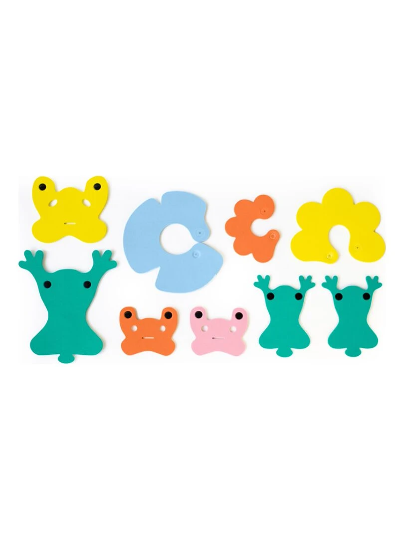Jouets de bain à assembler L'étang à grenouilles Multicolore