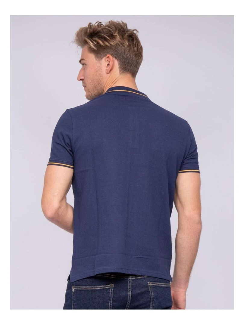 Polo pur coton POPULAR Bleu marine