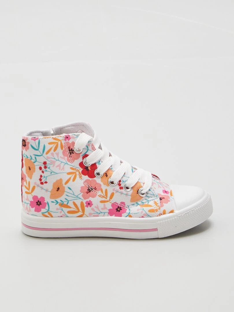 Baskets hautes en toile Multi