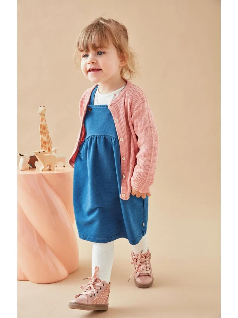 Cardigan en tricot tressé  foncé   Noukie's   Rose