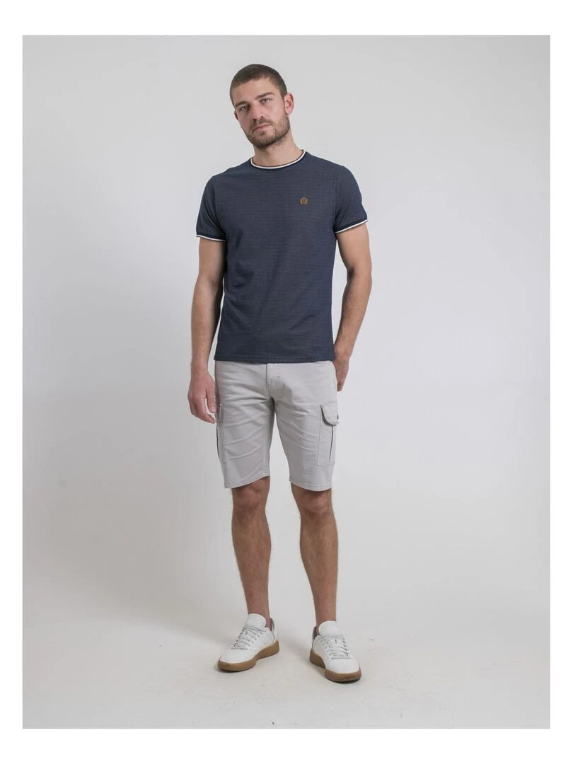 T shirt col rond NATEODOR   Bleu marine