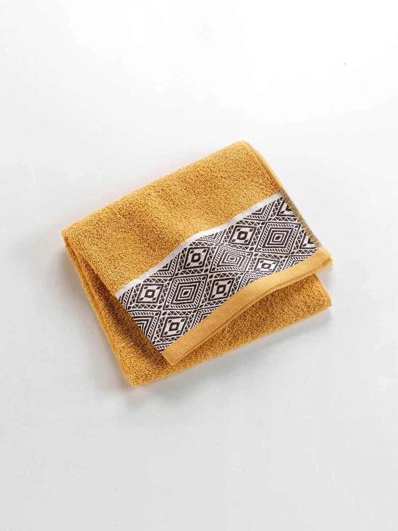 Serviette de toilette Collection Ethnic Estebane Jaune