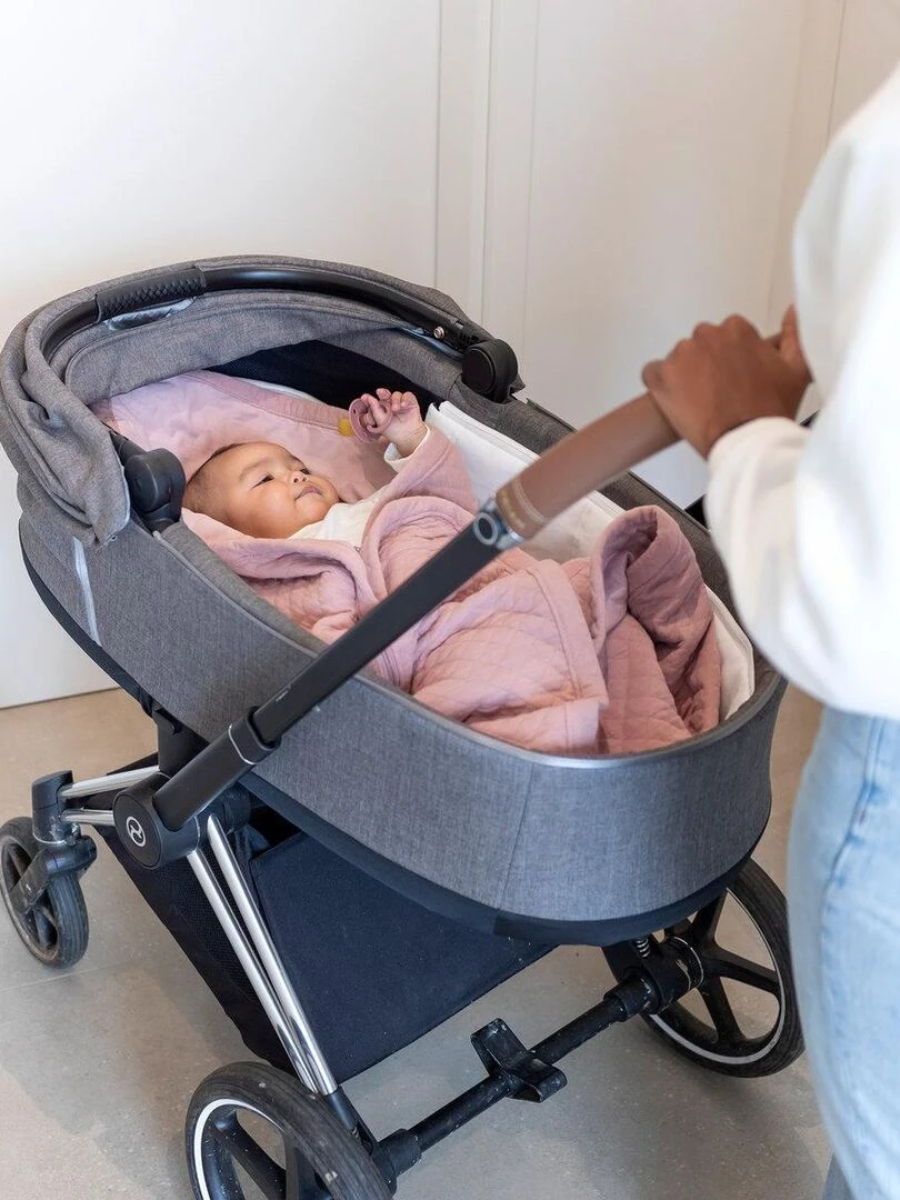 Bemini Nid d'ange BISIDE Quilted et Jersey   Mauve