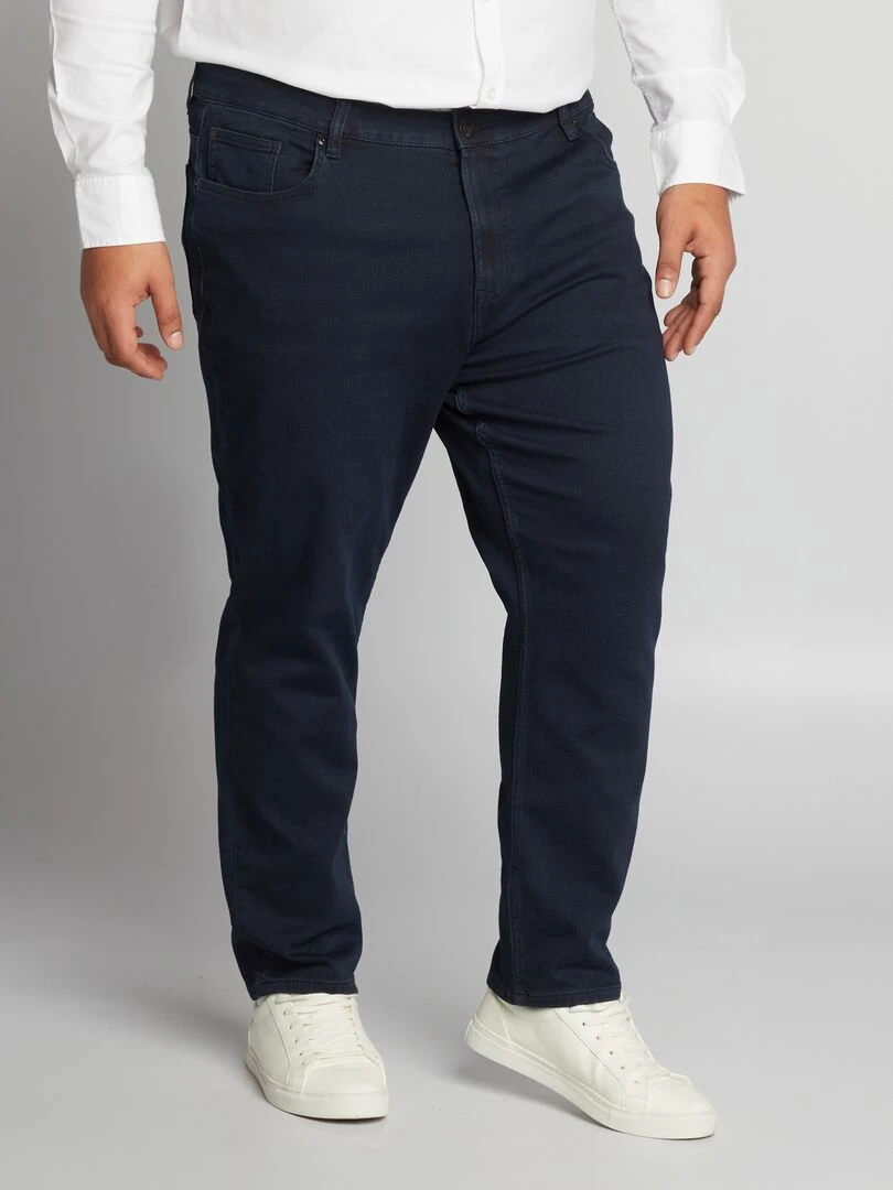 Jean slim à 5 poches L30 Bleu marine