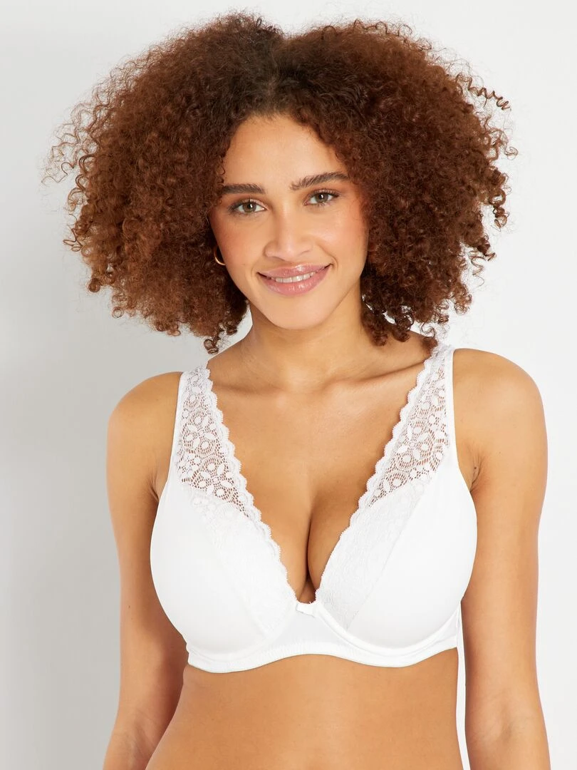 Soutien gorge paddé D&E blanc